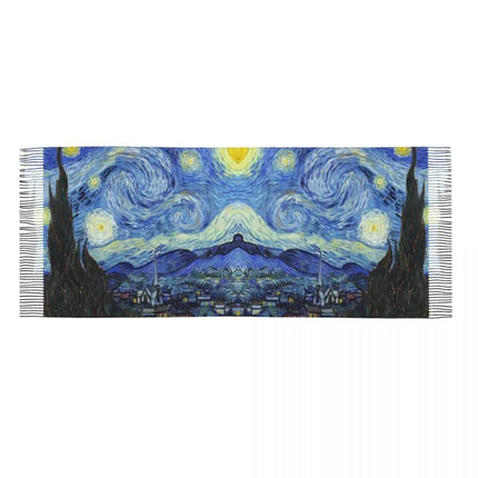 Van Gogh Tassel 3D Scarf Women Accessories - Women Accessories - PMRUN - Mad Fly Essentials