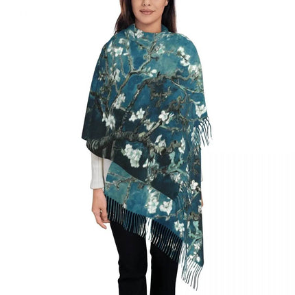 Van Gogh Tassel 3D Scarf Women Accessories - Women Accessories - PMRUN - Mad Fly Essentials