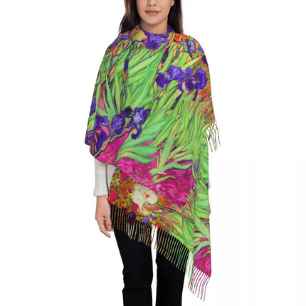 Van Gogh Tassel 3D Scarf Women Accessories - Women Accessories - PMRUN - Mad Fly Essentials