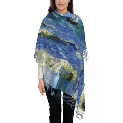 Van Gogh Tassel 3D Scarf Women Accessories - Women Accessories - PMRUN - Mad Fly Essentials