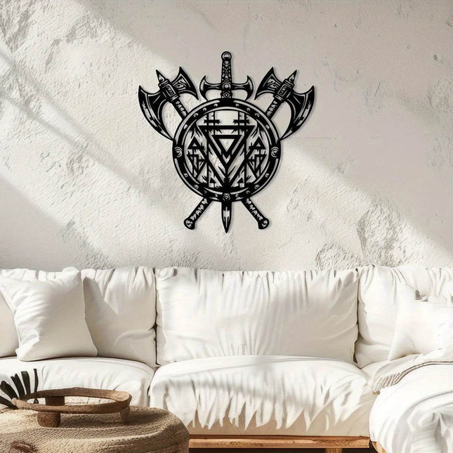 Viking - Inspired Metal Wall Decor - Wall Decor - Medieval Decor - Mad Fly Essentials