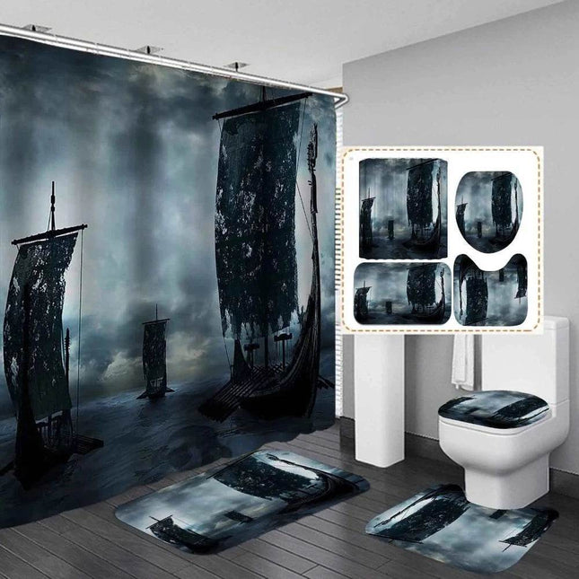 Viking Shower Curtain Bathroom Decor - Mad Fly Essentials