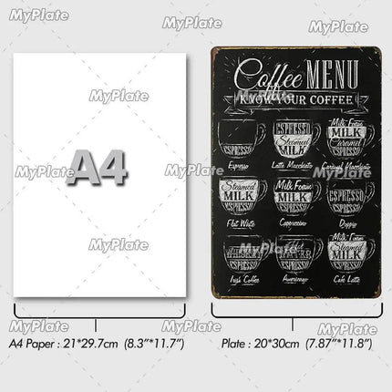 Vintage Cocktail Martini Shot Sign Decor - Sign Decor - Denim Meow - Mad Fly Essentials