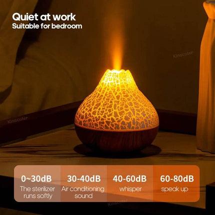 Volcano Wood Grain 300ml USB Desktop Humidifier Home Decor - Home Decor - LISM - Mad Fly Essentials