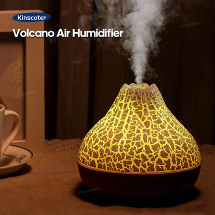 Volcano Wood USB Humidifier Home Decor - Mad Fly Essentials