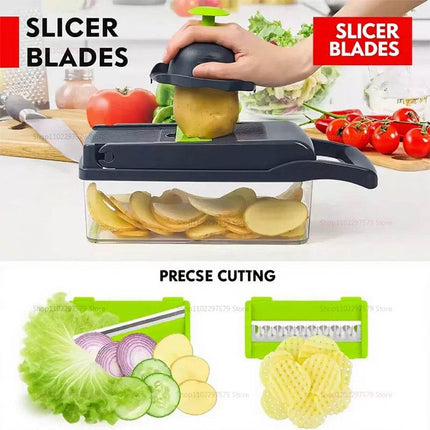 Walfos Vegetable Cutter Chopper Kitchen Essentials - Kitchen Essentials - MYVIT - Mad Fly Essentials