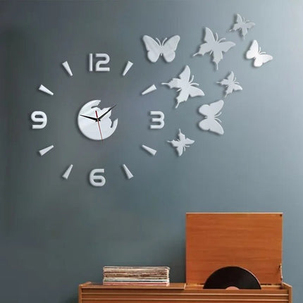 Wall Clock Butterfly Home Bedroom DIY Clock - Wall Clock - Preferred diy clock - Mad Fly Essentials