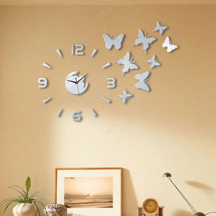 Wall Clock Butterfly Home Bedroom DIY Clock - Wall Clock - Preferred diy clock - Mad Fly Essentials
