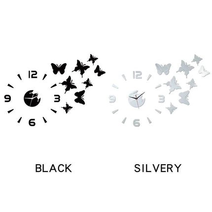 Wall Clock Butterfly Home Bedroom DIY Clock - Wall Clock - Preferred diy clock - Mad Fly Essentials