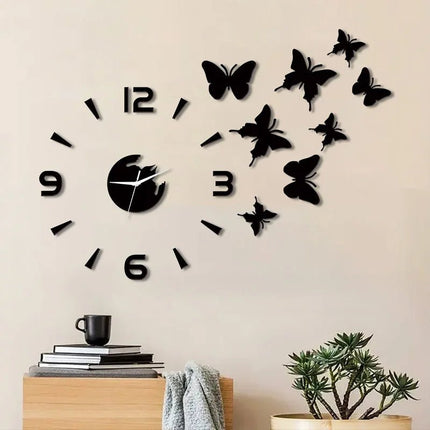 Wall Clock Butterfly Home Bedroom DIY Clock - Wall Clock - Preferred diy clock - Mad Fly Essentials