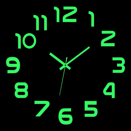 Wall Clock Luminous Modern Digital 3D - DIY Clock - Wall Clock - Home Deluxe - Mad Fly Essentials