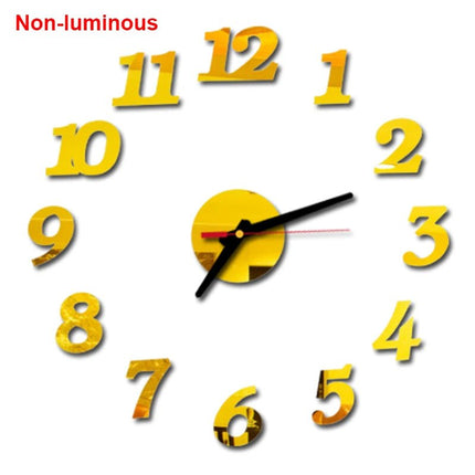 Wall Clock Luminous Modern Digital 3D - DIY Clock - Wall Clock - Home Deluxe - Mad Fly Essentials