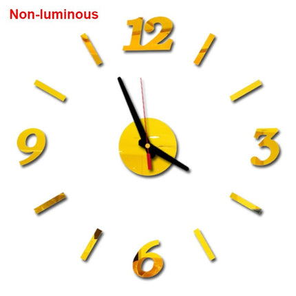 Wall Clock Luminous Modern Digital 3D - DIY Clock - Wall Clock - Home Deluxe - Mad Fly Essentials