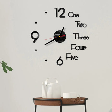 Wall Clock Luminous Modern Digital 3D - DIY Clock - Wall Clock - Home Deluxe - Mad Fly Essentials