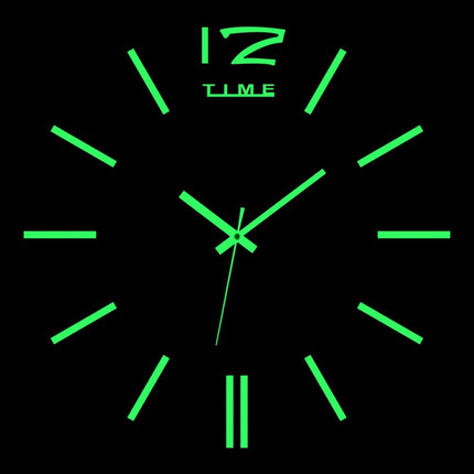 Wall Clock Luminous Modern Digital 3D - DIY Clock - Wall Clock - Home Deluxe - Mad Fly Essentials