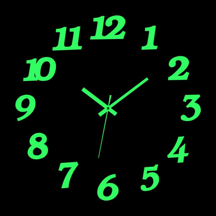 Wall Clock Luminous Modern Digital 3D - DIY Clock - Wall Clock - Home Deluxe - Mad Fly Essentials