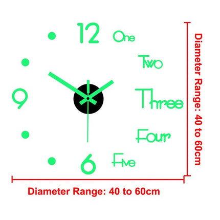 Wall Clock Luminous Modern Digital 3D - DIY Clock - Wall Clock - Home Deluxe - Mad Fly Essentials