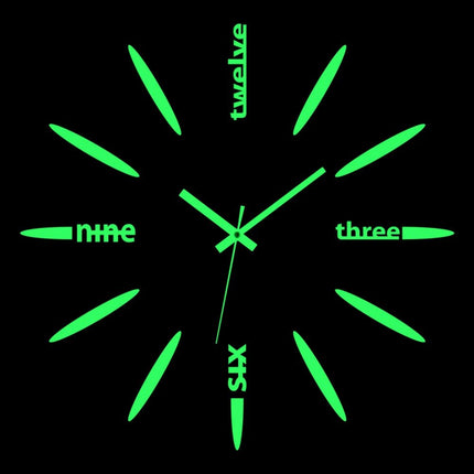 Wall Clock Luminous Modern Digital 3D - DIY Clock - Wall Clock - Home Deluxe - Mad Fly Essentials
