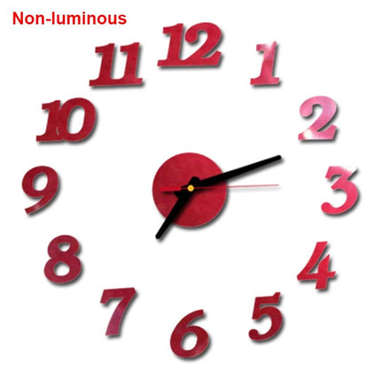 Wall Clock Luminous Modern Digital 3D - DIY Clock - Wall Clock - Home Deluxe - Mad Fly Essentials