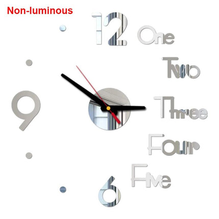 Wall Clock Luminous Modern Digital 3D - DIY Clock - Wall Clock - Home Deluxe - Mad Fly Essentials