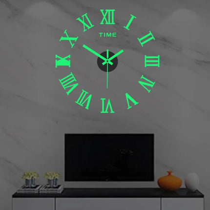 Wall Clock Luminous Modern Digital 3D - DIY Clock - Wall Clock - Home Deluxe - Mad Fly Essentials