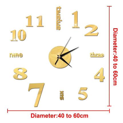 Wall Clock Nordic 27in Quartz Cafe-Style Clock - Wall Clock - Preferred diy clock - Mad Fly Essentials