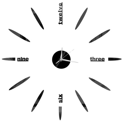 Wall Clock Nordic 27in Quartz Cafe-Style Clock - Wall Clock - Preferred diy clock - Mad Fly Essentials