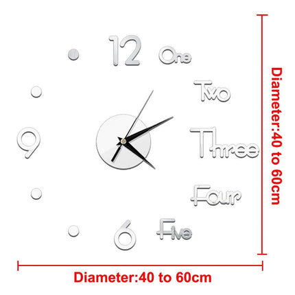 Wall Clock Nordic 27in Quartz Cafe-Style Clock - Wall Clock - Preferred diy clock - Mad Fly Essentials