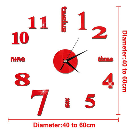 Wall Clock Nordic 27in Quartz Cafe-Style Clock - Wall Clock - Preferred diy clock - Mad Fly Essentials