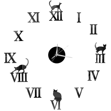 Wall Clock Nordic 27in Quartz Cafe-Style Clock - Wall Clock - Preferred diy clock - Mad Fly Essentials
