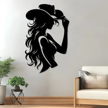 Wall Decor Cowgirl Horse Iron Wall Art Western Ranch - Wall Decor - joid'art - Mad Fly Essentials