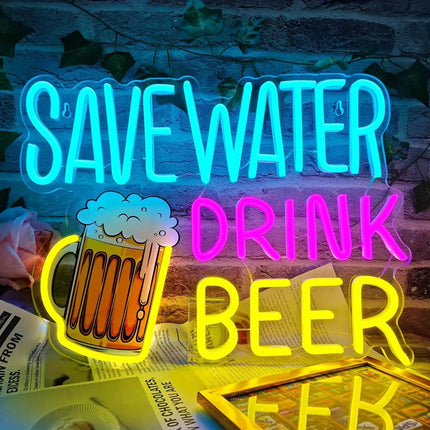 Wall Decor Tiki Bar Neon Sign LED Light Wall Decor BROCHAO Mad Fly Essentials