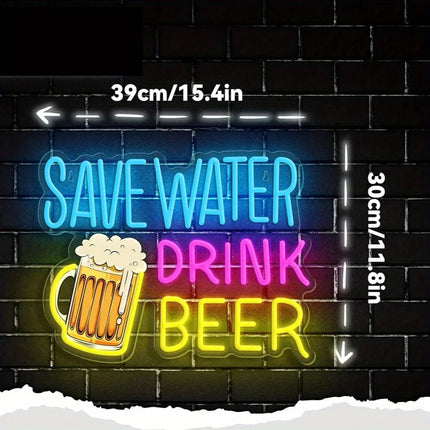 Wall Decor Tiki Bar Neon Sign LED Light Wall Decor BROCHAO Mad Fly Essentials