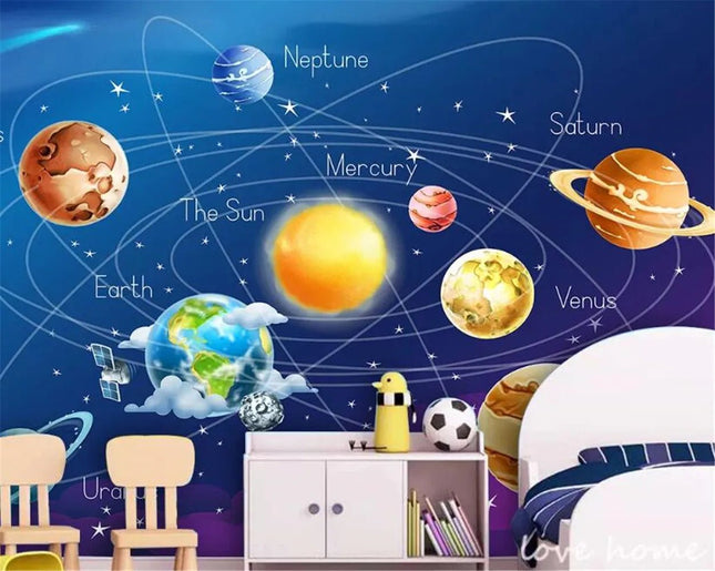 Wallpaper Custom 3D Starry Night Mural Wallpaper - Wallpaper - wellyu - Mad Fly Essentials