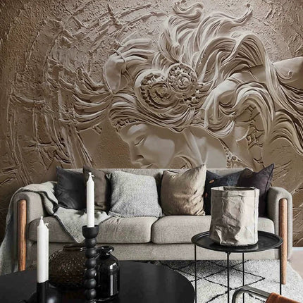 Wallpaper Custom Relief 3D Peacock Beauty Mural Wallpaper - Wallpaper - jiadou - Mad Fly Essentials