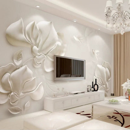 Wallpaper Custom Relief 3D Peacock Beauty Mural Wallpaper - Wallpaper - jiadou - Mad Fly Essentials