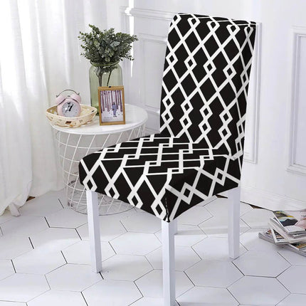 Washable Geometric Dining Room Chair Slipcover - Slipcover - LEVIVEI - Mad Fly Essentials