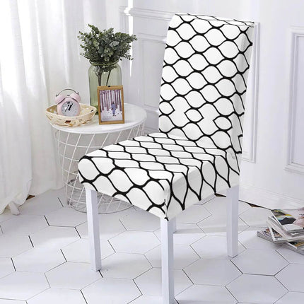 Washable Geometric Dining Room Chair Cover - Mad Fly Essentials