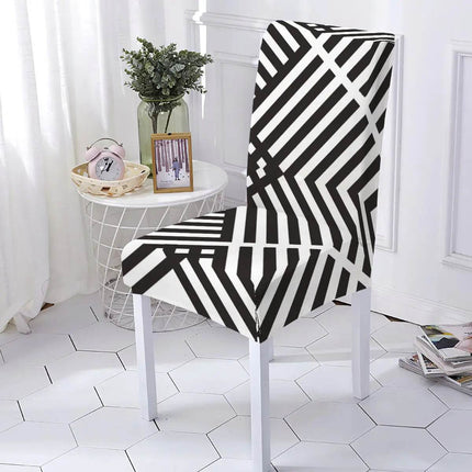 Washable Geometric Dining Room Chair Slipcover - Slipcover - LEVIVEI - Mad Fly Essentials