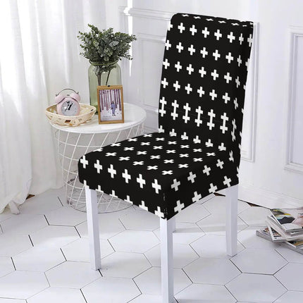 Washable Geometric Dining Room Chair Slipcover - Slipcover - LEVIVEI - Mad Fly Essentials