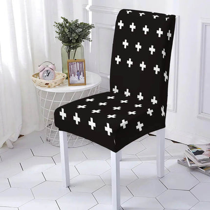 Washable Geometric Dining Room Chair Cover - Mad Fly Essentials