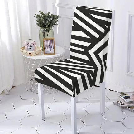 Washable Geometric Dining Room Chair Slipcover - Slipcover - LEVIVEI - Mad Fly Essentials