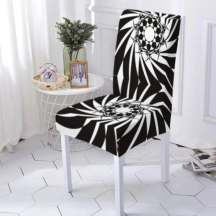 Washable Geometric Dining Room Chair Slipcover - Slipcover - LEVIVEI - Mad Fly Essentials