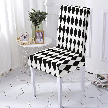 Washable Geometric Dining Room Chair Slipcover - Slipcover - LEVIVEI - Mad Fly Essentials