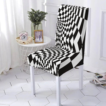 Washable Geometric Dining Room Chair Slipcover - Slipcover - LEVIVEI - Mad Fly Essentials