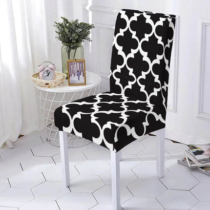 Washable Geometric Dining Room Chair Cover - Mad Fly Essentials