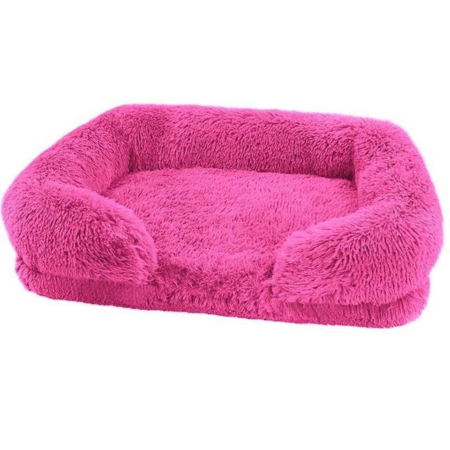 Washable Square Plush Cat Dog Bed Pet Essentials - Pet Essentials - PetBoss - Mad Fly Essentials