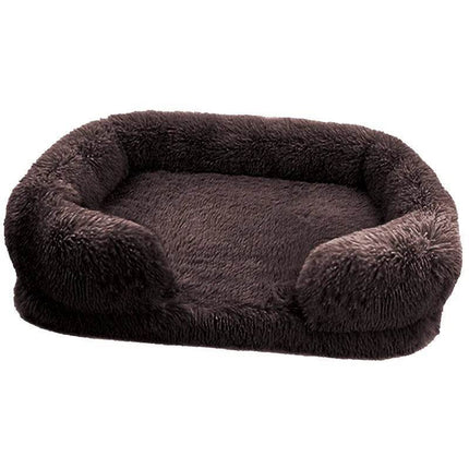 Washable Square Plush Cat Dog Bed Pet Essentials - Pet Essentials - PetBoss - Mad Fly Essentials