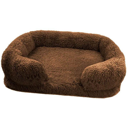 Washable Square Plush Cat Dog Bed Pet Essentials - Pet Essentials - PetBoss - Mad Fly Essentials