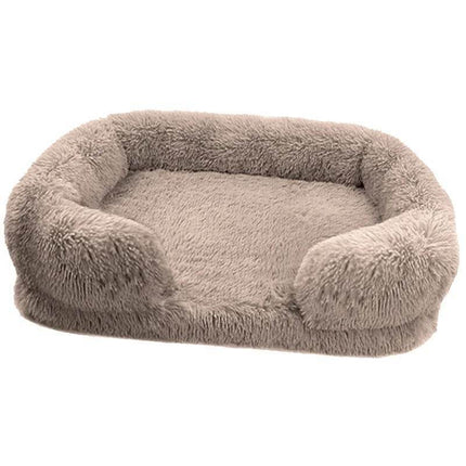 Washable Square Plush Cat Dog Bed Pet Essentials - Pet Essentials - PetBoss - Mad Fly Essentials